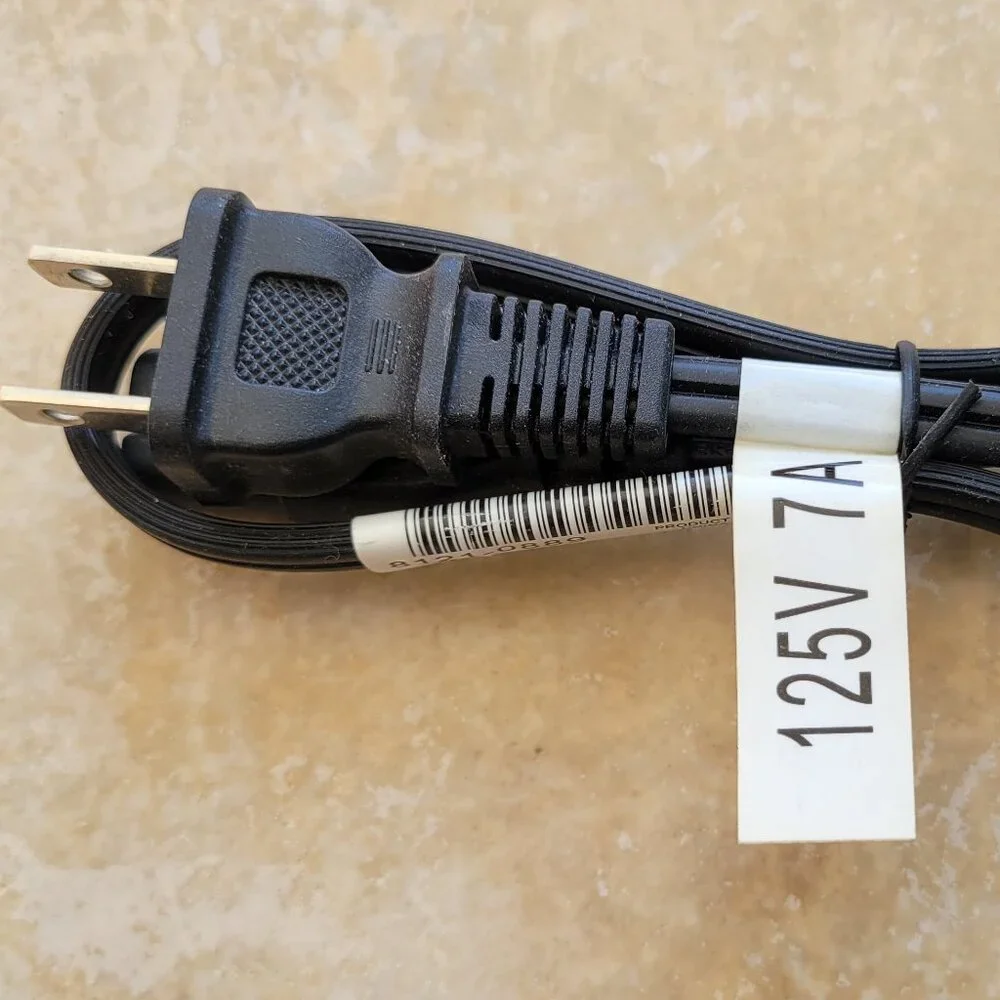 2-Prong AC Power Cord Cable, 8121-0889 for HP Laptop Printer